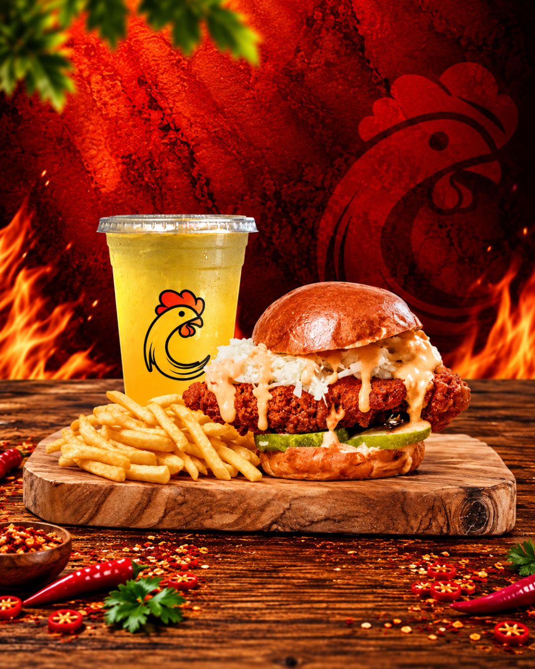 The OK Hot Chicken team